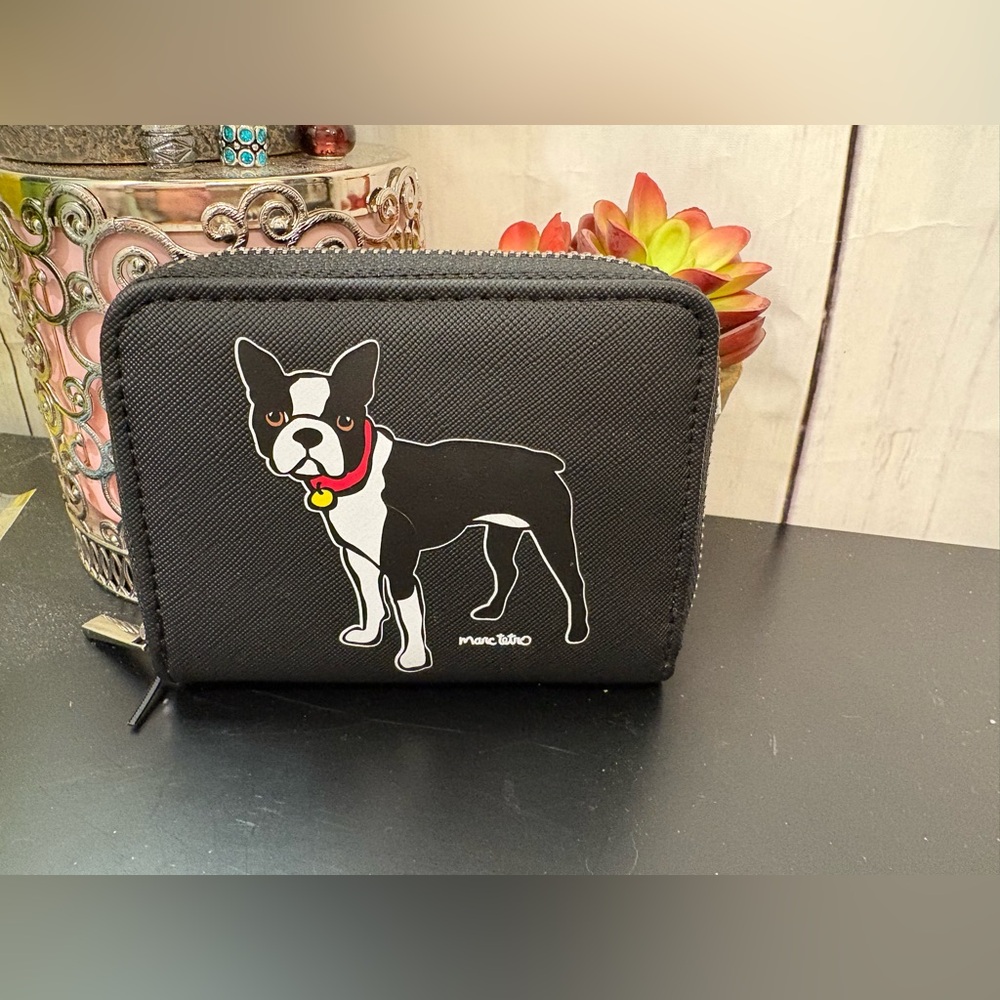 Marc Tetro Black Boston Terrier Wallet